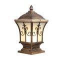 Large And Medium Size Antique Garden Gate Light Outdoor Column Lamp Antirust Waterproof Post / Pillar Table LED Lighting Lamps E27 Decoration Pillar Light By Bijulipasal. 