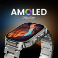 HiFuture Ultra3 Pro Stainless Steel Smartwatch | 2.04'' Super Amoled Display | AI Enhanced Health Monitoring | Bluetooth Calling | IP68 Water Resistant | 7 Days Battery By PMH. 