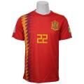 Red Spain 'Isco 22' World Cup Jersey For Men. 