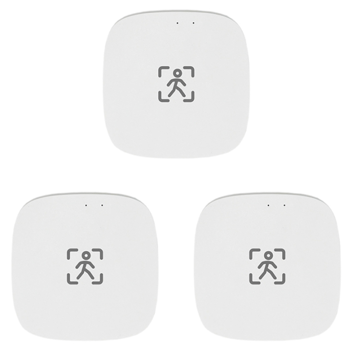 3X ZigBee Human Presence Motion Sensor with Luminance/Distance Detection 5/110/220V Tuya Smart Life Home Automation