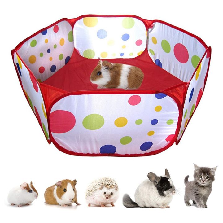 ARELENE%202X%20Guinea%20Pig%20Foldable%20Playpen%20Portable%20Small%20Animals%20Playpen%20Open%20Outdoor/Indoor%20Exercise%20Fence%20for%20Hedgehogs,%20Hamster%20-%20Image%202