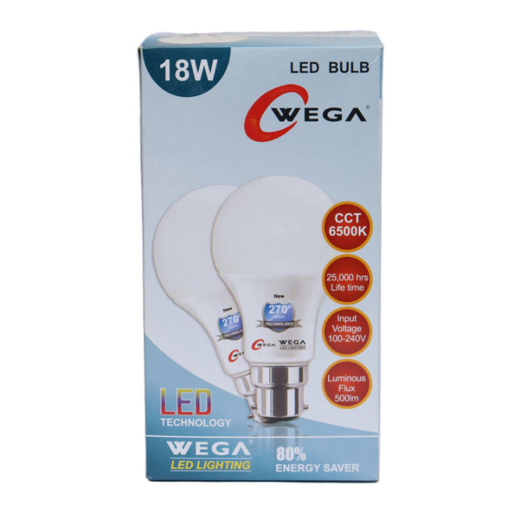 Wega 18W LED Bulb, Set Of 4