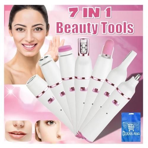 Kemei%20KM-2189%20Electric%20Facial%20Cleansing%20Massage%20Brush%207%20IN%201%20Female%20Electric%20Epilator%20Waterproof%20Women's%20Shaver%20Facial%20Care%20Tool%20-%20Image%202