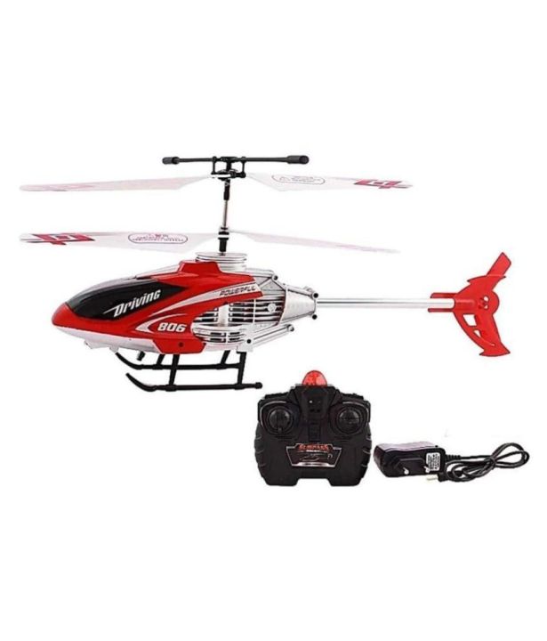 High Speed Velocity Induction Remote Control & Rechargeable Flying Helicopter with Unbreakable Blades Infrared Sensors