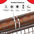 HOT Stainless Steel Cable Tie 200/250/300mmL Heavy Duty Outdoor Metal Cable Ties Pengikat Kabel Wayar Besi. 
