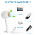 NAMUNY Portable Handheld Fan, USB Rechargeable,Desk Small Fan with Carabiner Clip,for Home Office Indoor Outdoor Travel. 