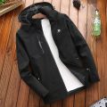 Black Wind/Water Proof Jacket For Men - Fashion | Jackets For Men | Men's Wear | Windproof Jackets |. 
