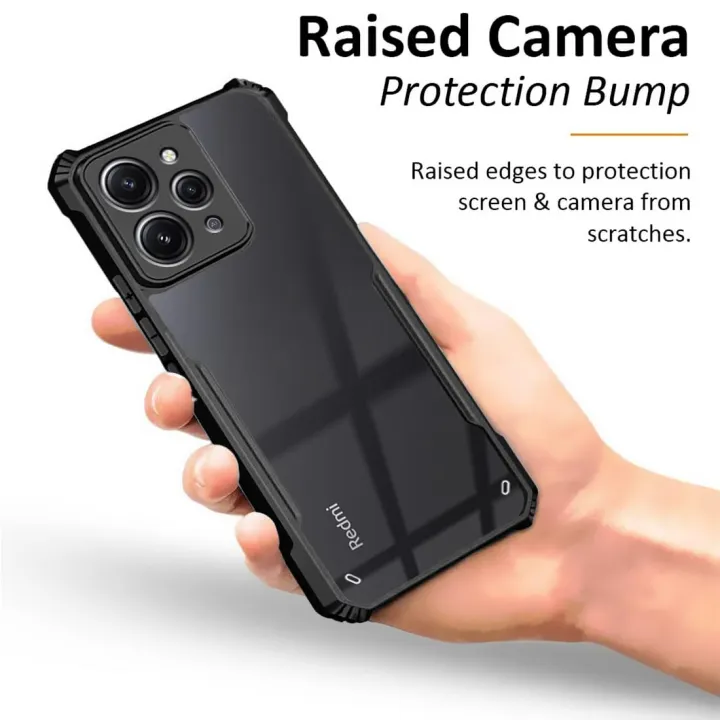 Redmi%2012%204G%20Semi%20Transparent%20Back%20Cover%20with%204%20Corner%20Airbag%20Protection%20-%20Image%204
