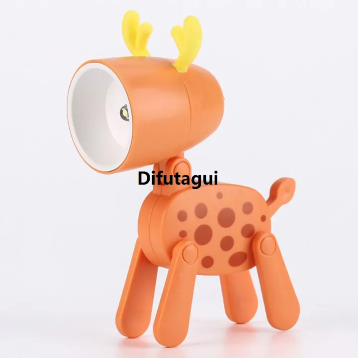 Difutagui%20Decorate%20the%20living%20room%20portable%20lamp%20dog%20deer%20cute%20night%20light%20Portable%20mini%20folding%20table%20lamp%20pet%20dinosaur%20flower%20night%20light%20student%20-%20Image%203