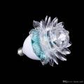 Auto Rotating RGB Lotus LED Stage Light/Bulb with Christmas Effect For Festivals. 