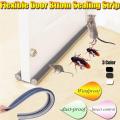 Twin Draft Door Guards Adjustable Block Dust Prevent Insect Fly Cockroach Entry. 