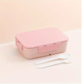 Plastic Lunch Box Student Portable Flip Lid Lunch Box Travel Take Away Bento Box Kitchen Restaurant Food Storage Container,back to school-MULTICOLOR. 