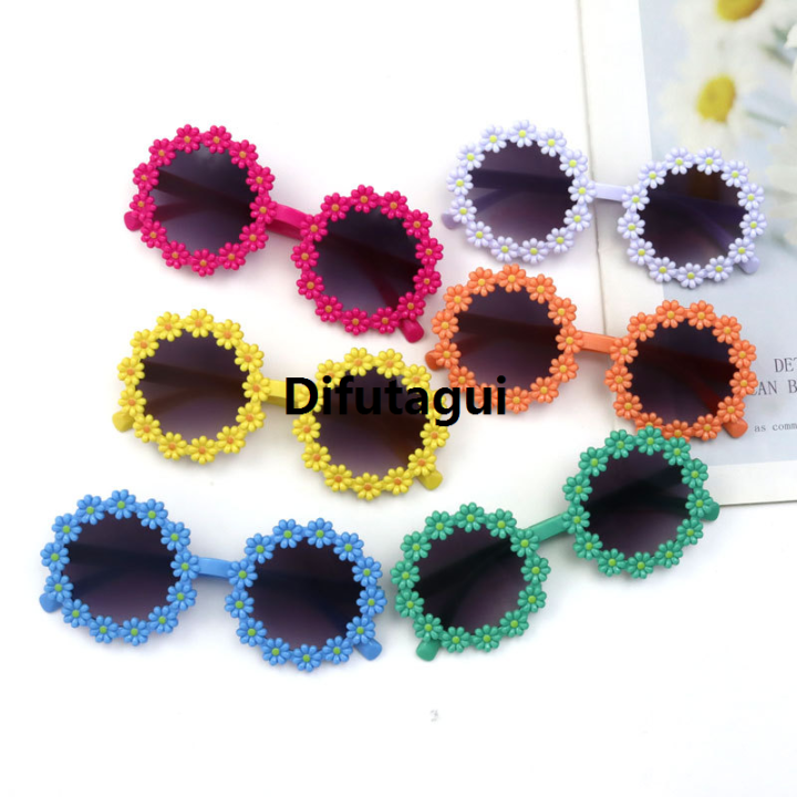 Difutagui%20Portable%20%5B%20New%20%5D%20Little%20Daisy%20Kids%20Sunglasses%20Cute%20Baby%20Personalized%20Special%20Street%20Shot%20UV%20Protection%20Sunglasses%20Flower%20Party%20Decoration%20Glasses%20-%20Image%202