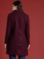 Regular Fit Longline Overcoat. 