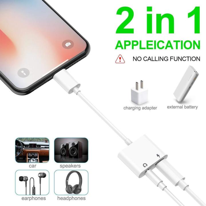 Headphone%20Jack%20Adapter%20Dongle%20Xs/Xs%20Max/Xr/%208/8%20Plus/X%20(10)%20/%207/7%20Plus%20Adapter%20To%203.5Mm%20Jack%20Converter%20Car%20Charge%20Accessories%20Cables%20&%20Audio%20Connector%202%20In%201%20Earphone%20Splitter%20Adaptor%20-%20Image%204