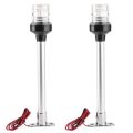 JINMY 2X 12-24V Waterproof Marine Boat Sailing Light Lamp Yacht Stern Anchor Light LED Navigation Lights 360 Degree Boat Light. 
