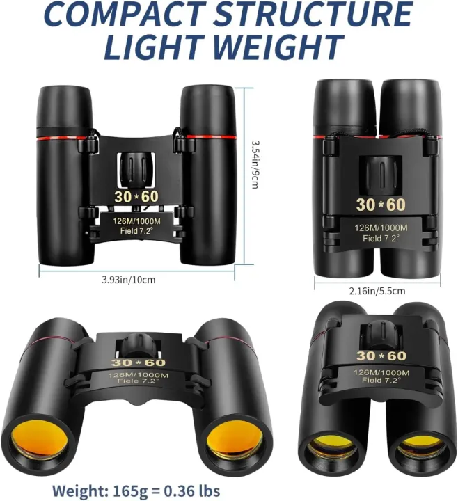 30%C3%9760%20Compact%20Folding%20Binoculars%20%E2%80%93%20Outdoor%20Wildlife%20Watching,%20Travel,%20Hunting%20&%20Camping%20Telescope%20-%20Ojustore%20-%20Image%203