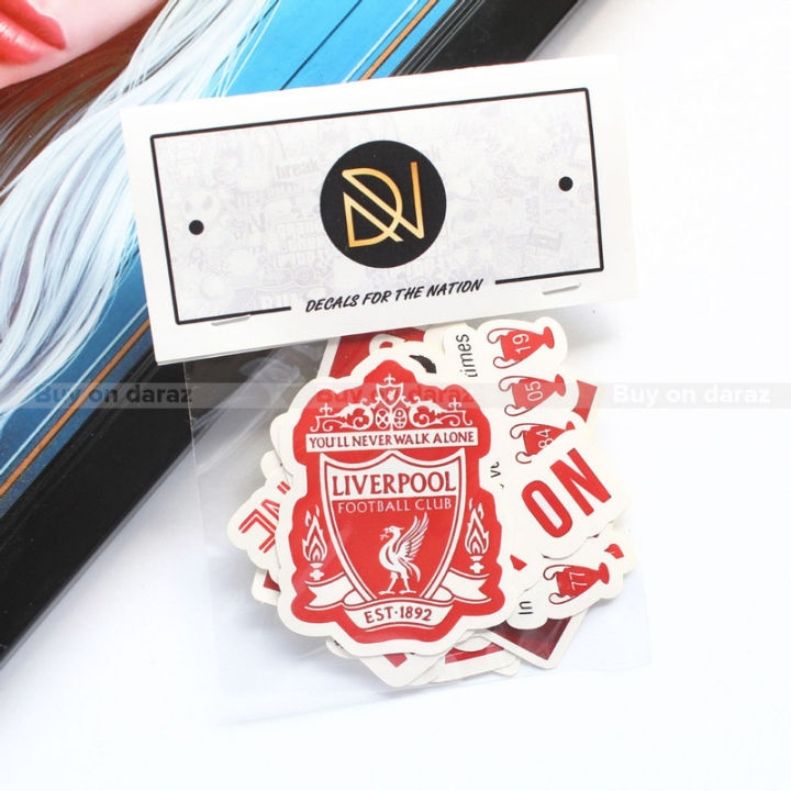 Liverpool Printable Sticker Sticker Pack | Liverpool Decals Waterproof Sticker Set- 10 pcs ...
