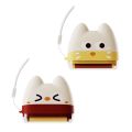 Convenient Cartoon Kitty 2 in Lint Roller Reusable Strong Adhesive Washable Pet Hair Remover Dust-proof Mini Dust Removal Brush Furniture Cleaning. 