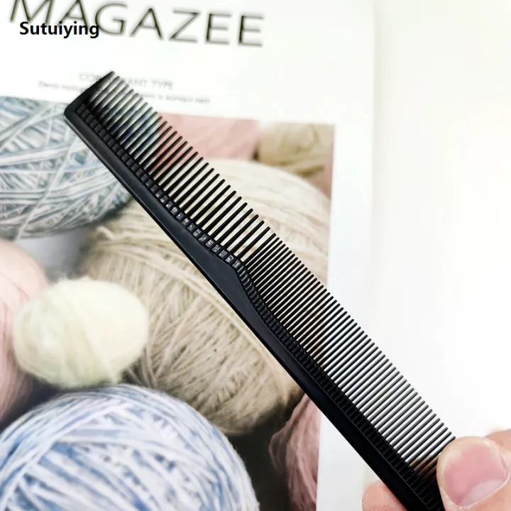 Sutuiying%205%20Pieces%20Fine%20Cutting%20Wide%20Tooth%20Hair%20Barber%20Carbon%20Fiber%20Salon%20Original%20Hairdressing%20Comb%20Heat%20Resistant%20Styling%20Grooming%20Comb%20-%20Image%204