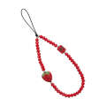 New Year Red Lucky Fortune Exquisite Beaded Phone Chain Strap Creative Bag Pendant Niche Womens Accessories. 