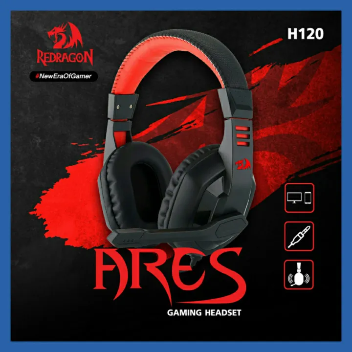 Redragon%20H120%20Wired%20Gaming%20Headset%20with%20Microphone%20and%20Volume%20Control%20for%20Mobiles/Smart%20Devices,%20PC%20and%20PS4%20-%20Image%202