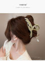 MAANGE 1Pc Ancient Style Tassel Metal Flower Clip Large Back of the Head Hair Arrangement Shark Clip HCM6013760. 