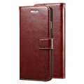 Xiaomi Redmi Note 10 Flip Cover - Brown Original Leather Wallet. 