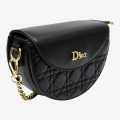 Black Color Moon Shape Inspired Design Cross Body Bag For Women. 