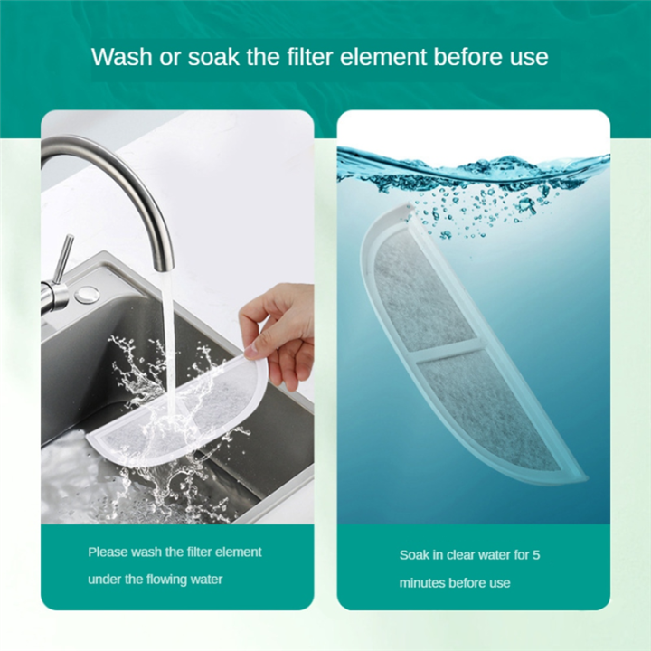 JAERBEE%208PCS%20Cat%20Water%20Fountain%20Filter%20Replacement%20Filters%20for%203L/105oz%20Stainless%20Pet%20Water%20Fountain%20Dog%20Fountain%20Filter%20-%20Image%208
