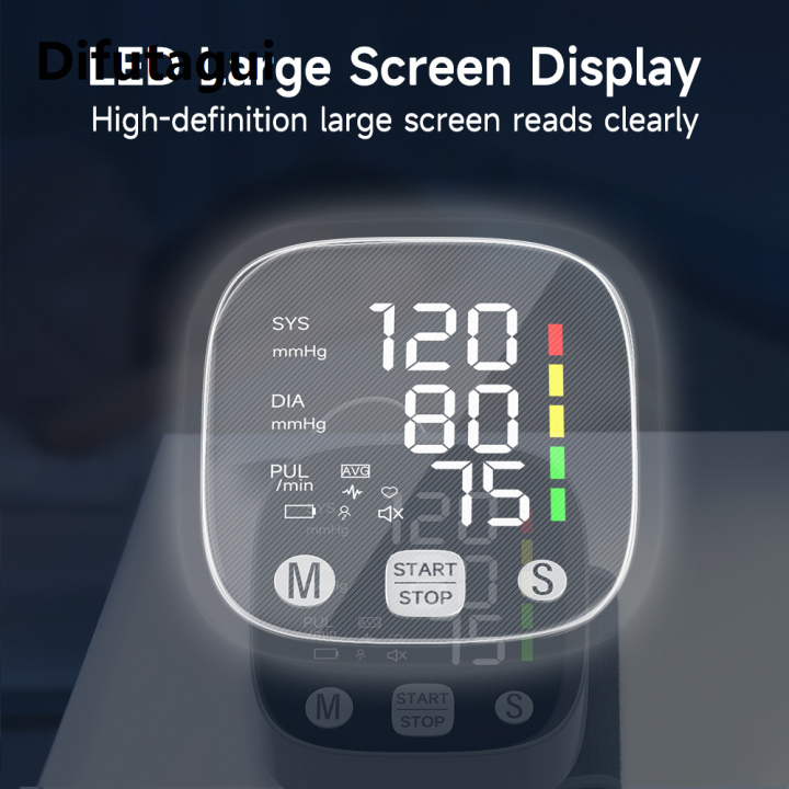 Difutagui%20Fifty%20percent%20discount%20Yongrow%20Rechargeable%20Digital%20Wrist%20Blood%20Pressure%20Monitor%20Sphygmomanometer%20Tonometer%20Tensiometer%20Heart%20Rate%20Meter%20BP%20Monitor%20-%20Image%204