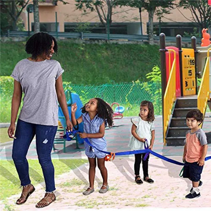 Cluellp-5X%20Children's%20Walking%20Ropes%20for%20Preschool%20Daycare%20School%20Kids%20Outdoor%20Colorful%20Handles%20for%20Up%20to%2012%20Children%202%20Teachers%20-%20Image%202