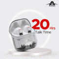ARROWS P60 Pro Transparent Wireless Bluetooth Earbuds | 20 Hrs talk time | Call Noise Reduction | Ultra low latency 45 ms | 13mm Drivers | Bluetooth 5.2 | 6 Months Warranty. 