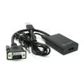 VGA to HDMI Cable Adapter Male to Female Converter With Audio Output. 