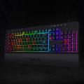 Redragon K512 SHIVA RGB Membrane Gaming Keyboard with Multimedia Keys, 6 Extra On-Board Macro Keys, Dedicated Media Control, Detachable Wrist Rest. 