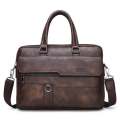 JEEP BULUO PU Leather Briefcase Bag Laptop Bag Travel Handbags Business Shoulder Bag for Men. 