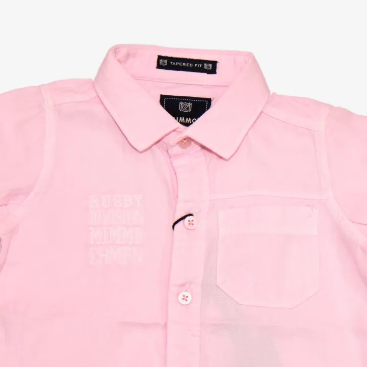 Pink%20Color%20Plain%20Collar%20Neck%20%20Shirt%20For%20Boys%20-%20Image%203