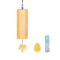 Garden Decor Natural Sound Bamboo Wind Chimes Wind Blows Four Seasons Wind Bell Maple Leaf Figure Pendant Wind Chimes Outdoor Use. 