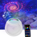 LED Starry Projector Night Light Bluetooth Star Galaxy Night Lamp for Bedroom Room Kids Party Decor Projector,Gray. 