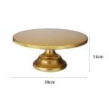 2pcs 12 Inch Iron Round Cake Stand Cake Plate Pedestal Dessert Holder Wedding Birthday Party-White. 