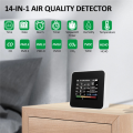 14 in 1 Air Quality Monitor Tuya WIFI CO/CO2 Detector Real Time Monitoring BIG Display Home Air Test Kits APP Control B Easy to Use. 
