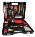 Professional Tool Kit With Impact Drill TD13-100, 650W, 115 Home Essential Tools Set. 