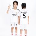 2425 Children's Football Jersey Short Sleeve Printed Number Riyadh Real Madrid 7 Miami Barcelona No. 19 Ronaldo Jersey. 