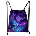 New minecraft drawstring drawstring pocket children's large capacity storage bag student outdoor leisure portable backpack. 