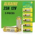 Alkaline Battery 12V 23A Battery For Alarm/Fan/Car Remote/ Door Bell-5pcs (Non Rechargeable) - Batteries |. 