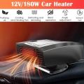 1 PCS 12V Portable Car Heater Heater Fan Windshield Defogger and Defroster Heating & Cooling Fan Rotary Base. 