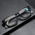 Elegant Blue Ray Blocking Anti-Blue Light Reading Glasses Ultralight PC Square Eyeglasses Eye Protection Hyperopia Glasses Office. 