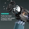 Handheld Turbo Jet Fan High Power Turbofan Violent Jet Fan Cordless Air Blower Brushless 3 Gear Speed Dust Blower Cleaning Tool Orange. 