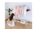 Iron Coat Rack/Clothes Hanger Single Rod Stand, Full Body Iron. 
