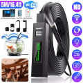 Wireless Endoscope WiFi Borescope Inspection Camera 1200P HD IP68 Waterproof Snake Camera With 8 LED For Android IOS Tablet PC Demoo. 